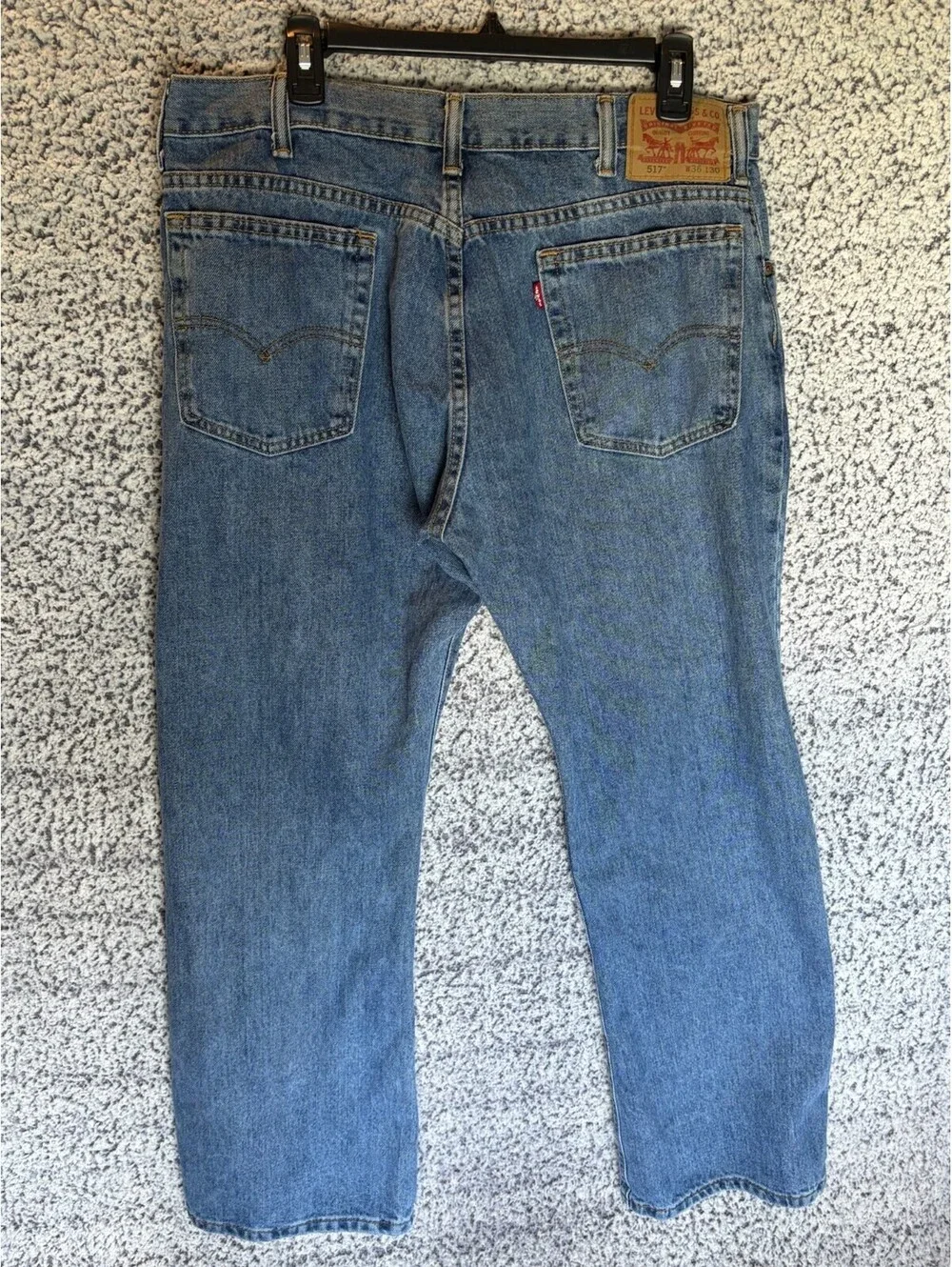 Levi's 517 Bootcut Jeans Mens 36x30 Blue Medium Wash Denim Red Tab USA Style
